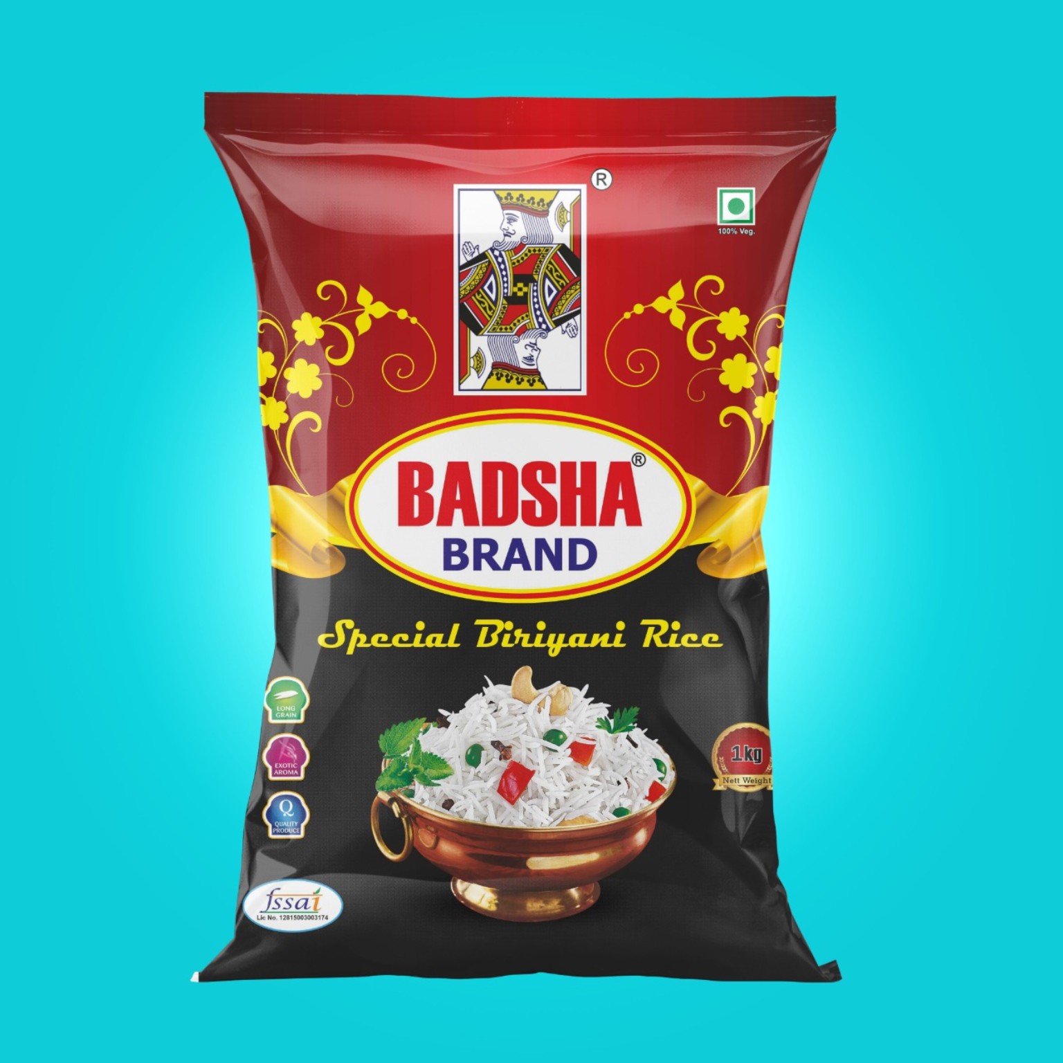 Badsha Brand Special Biryani Rice one kilogram pack
